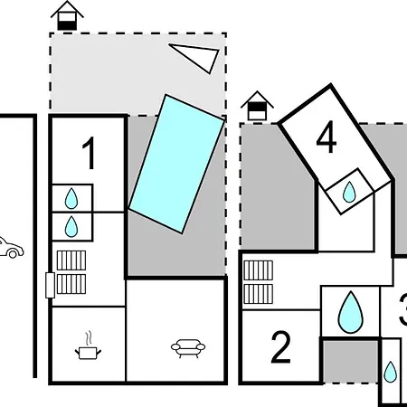 7 Bedroom Beautiful Home In Saldun Holiday home